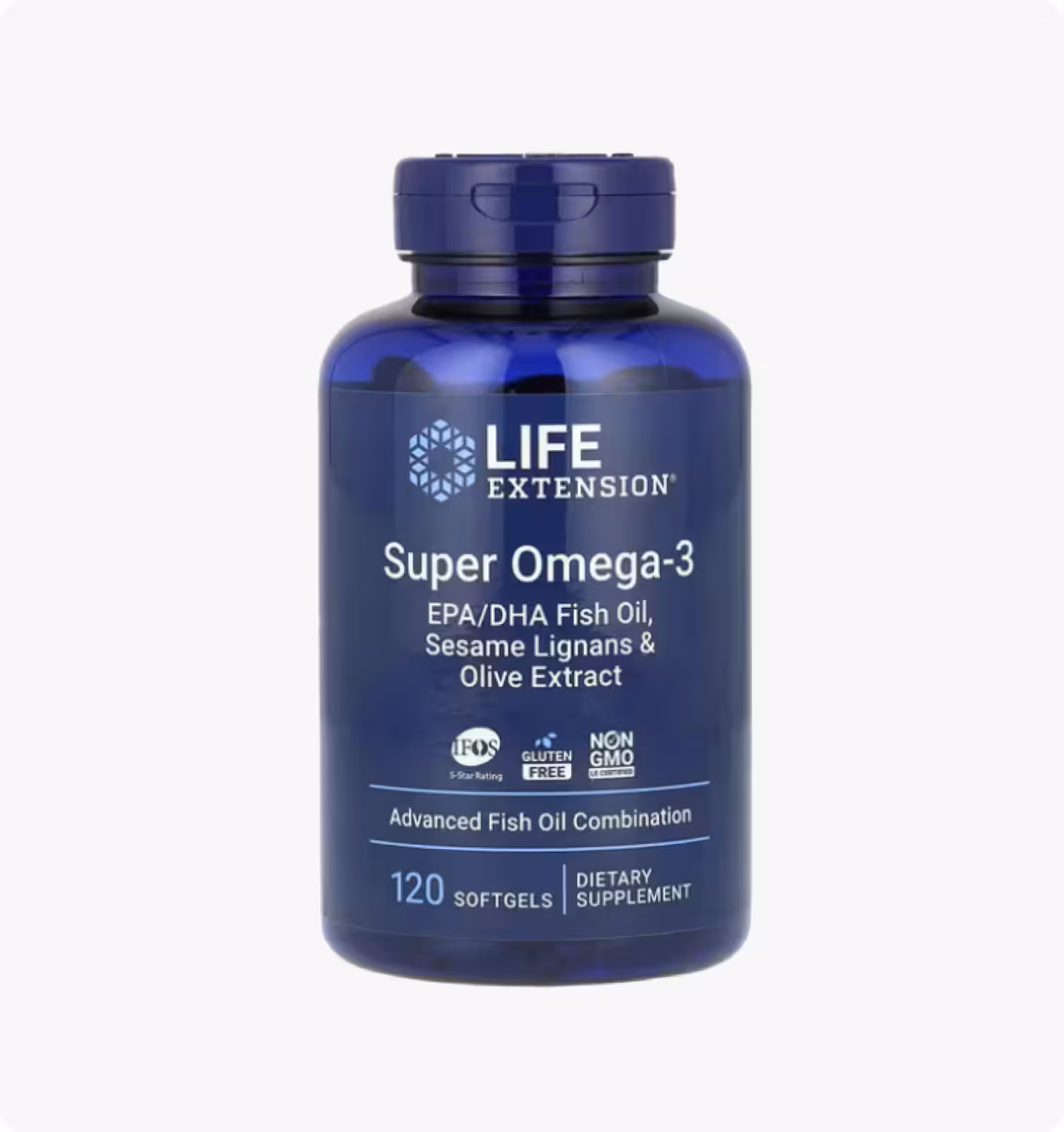 Life Extension, супер омега-3 из рыбьего жира с ЭПК и ДГК, с лигнанами кунжута и экстрактом оливы, 1