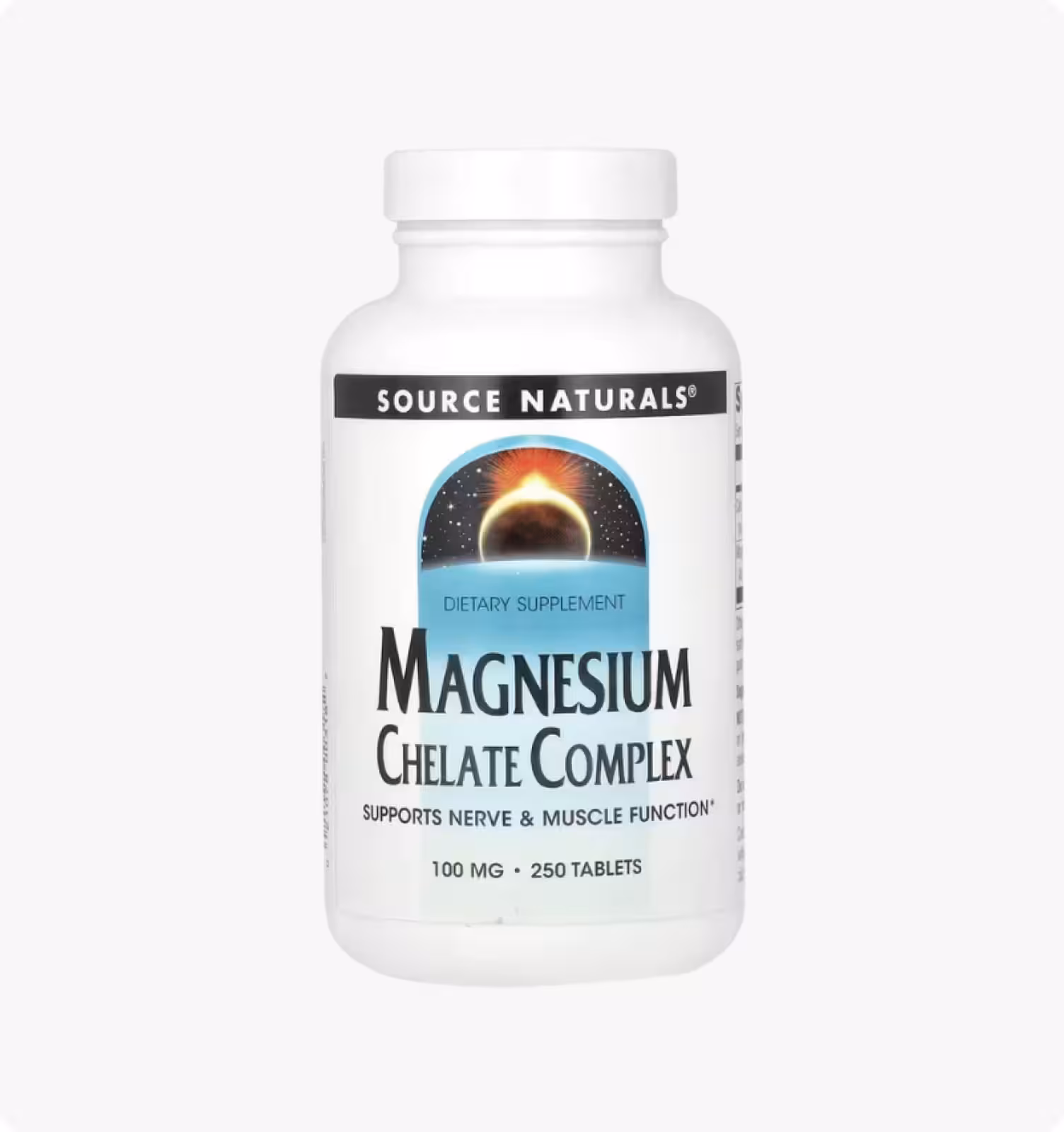 Source Naturals, комплекс хелата магния, 100 мг, 250 таблеток