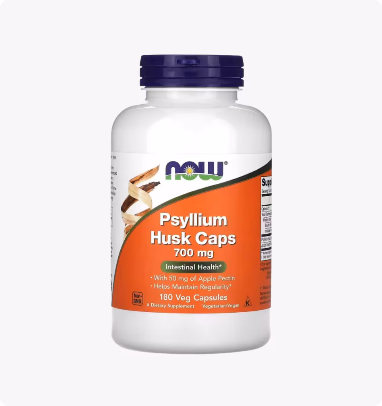 Now Foods, Шелуха семян подорожника в капсулах, 700 мг, 180 растительных капсул