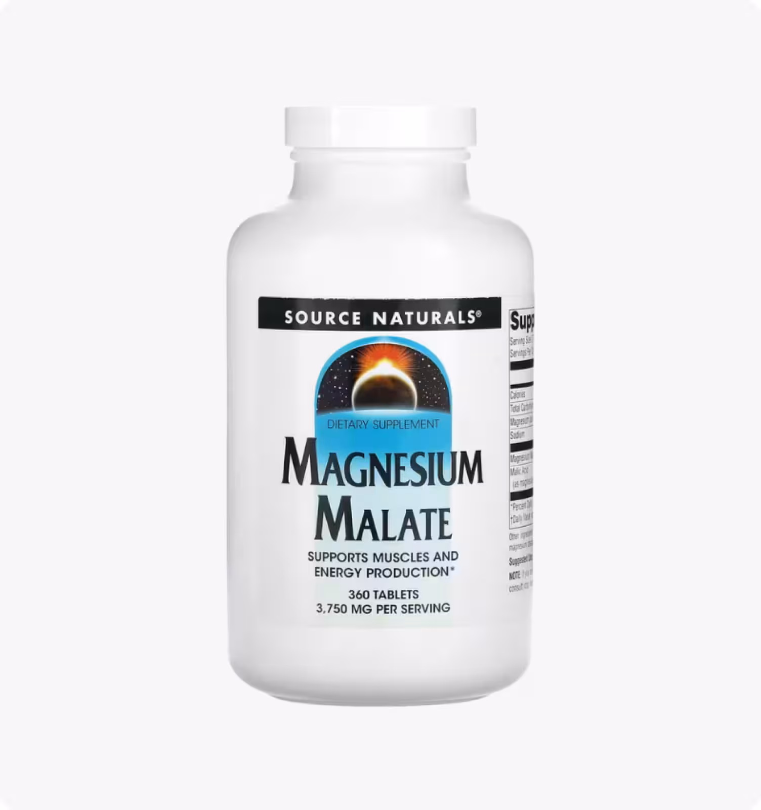 Source Naturals, малат магния, 3750 мг, 360 таблеток