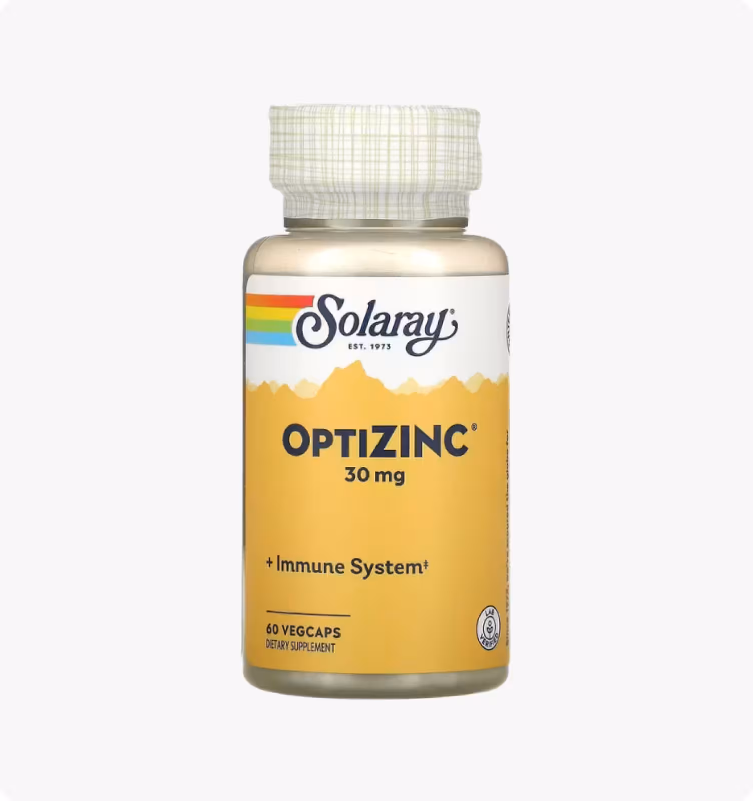 Solaray, OptiZinc, 30 мг, 60 растительных капсул