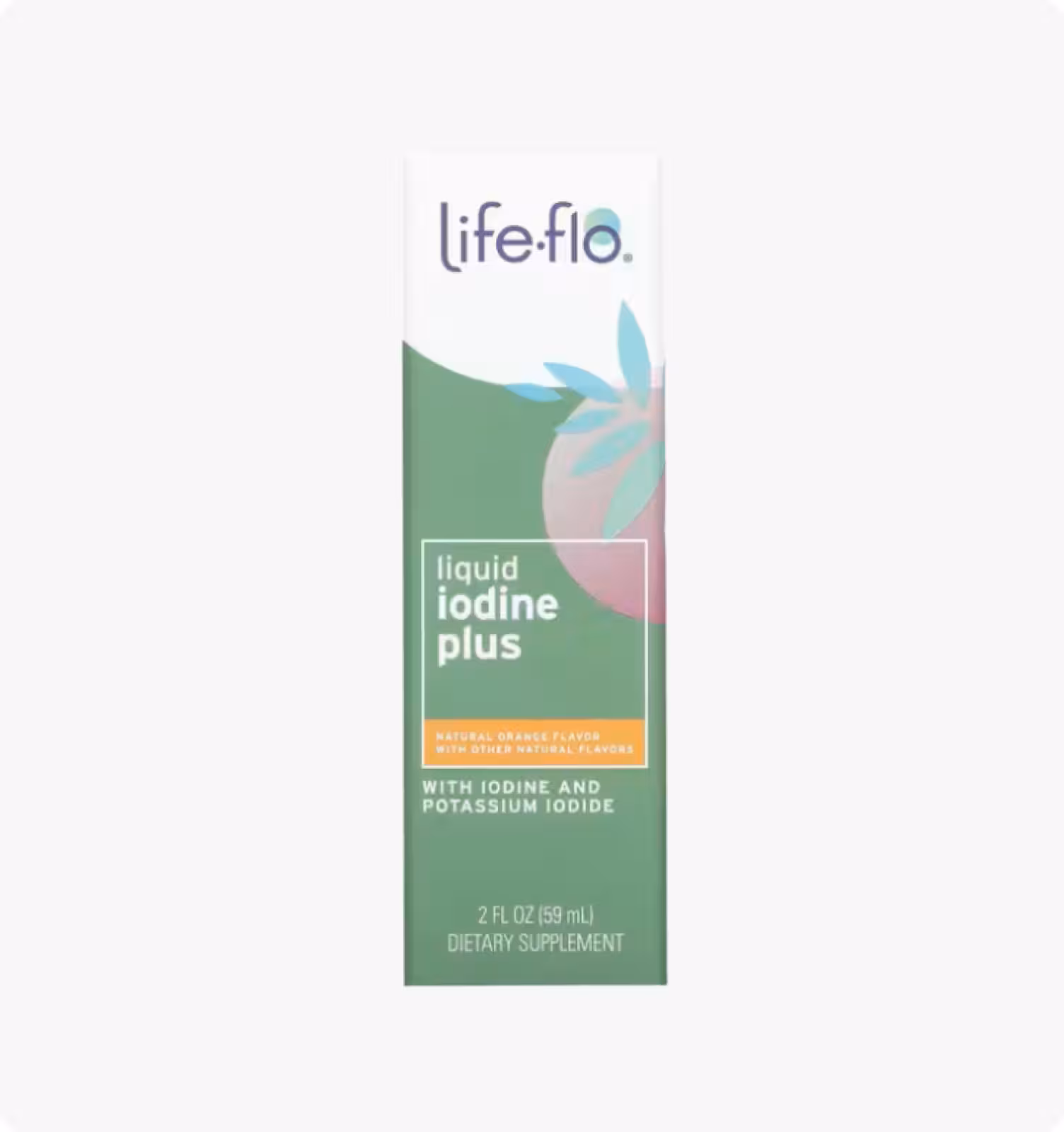 Life-flo, Жидкий йод плюс натуральный вкус апельсина, 2 жид.унции(59 мл)