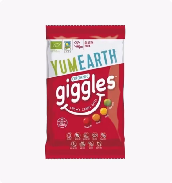 YumEarth, Organic Giggles, Жевательные конфеты-драже 40 гр