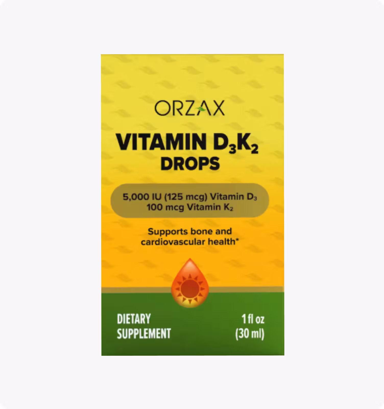 Orzax, Витамин D3 K2, 30 мл