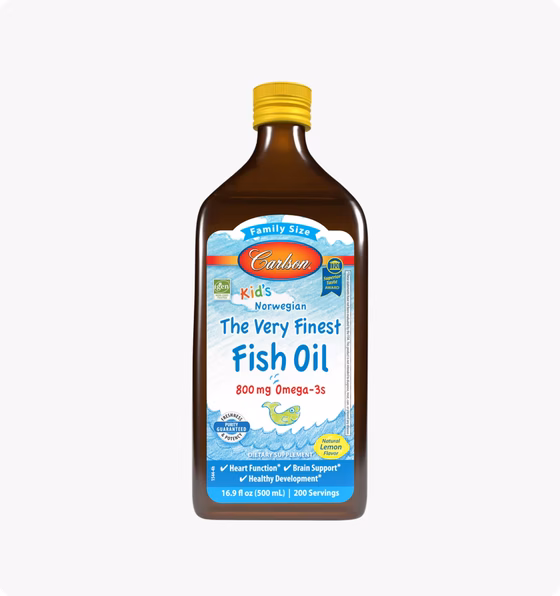 Kid's Fish Oil, 800mg Omega-3s, Lemon Flavored