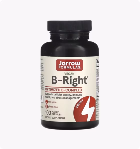 Jarrow Formulas, B-Right, 100 вегетарианских капсул