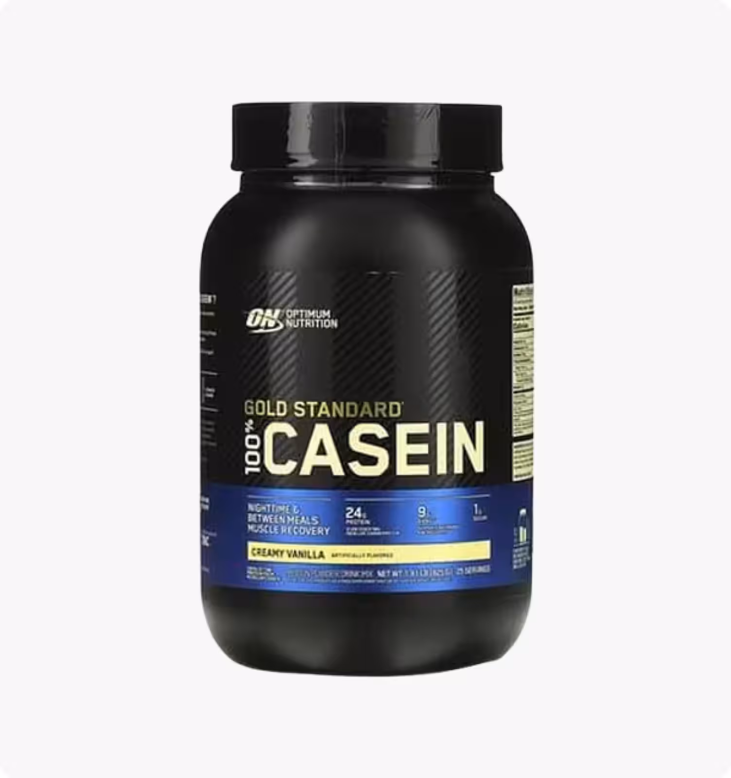 Optimum Nutrition 100% казеиновый протеин, вкус «Сливочная ваниль», 1,81 фунта (825 г)