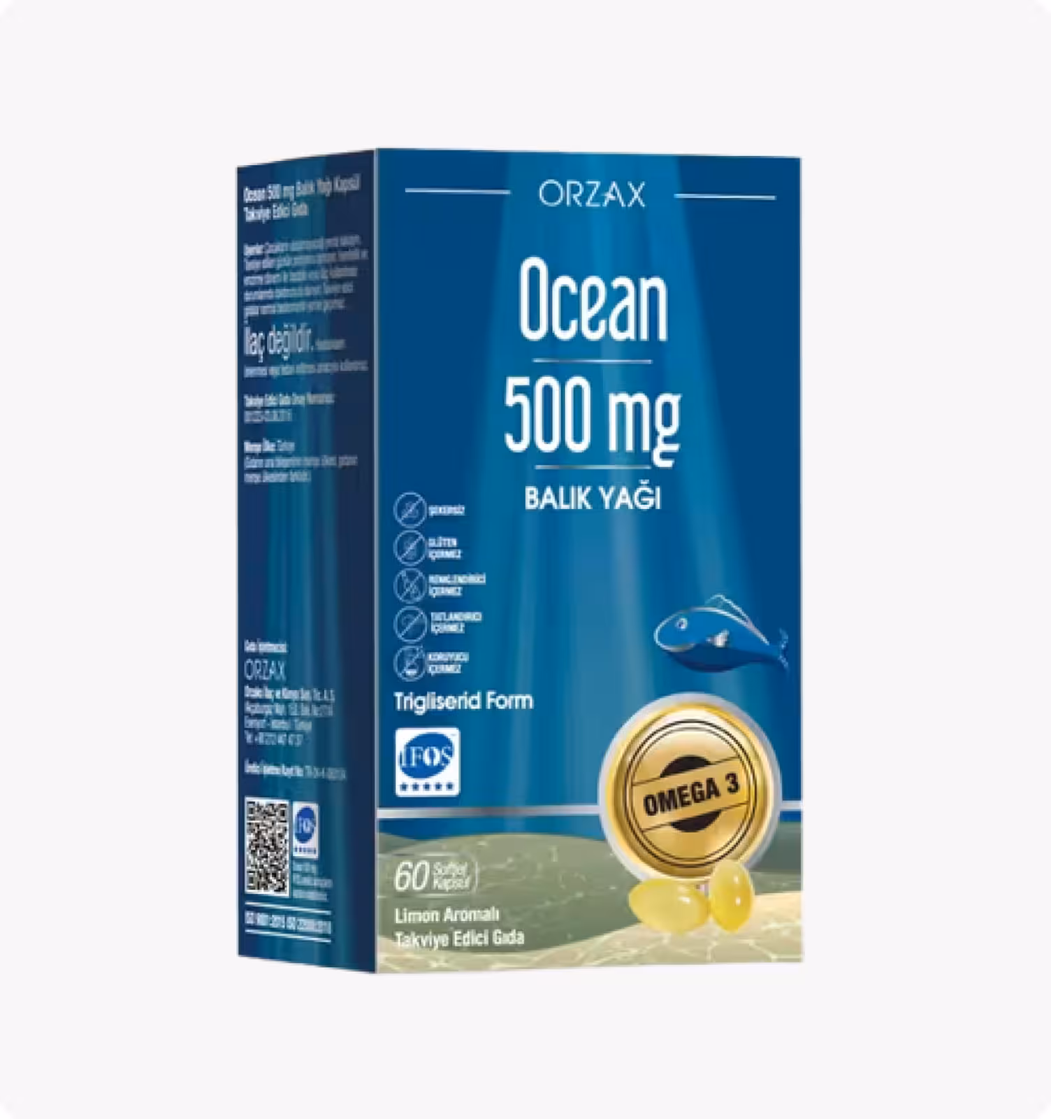 Ocean, Рыбий жир 500 мг, 60 капсул
