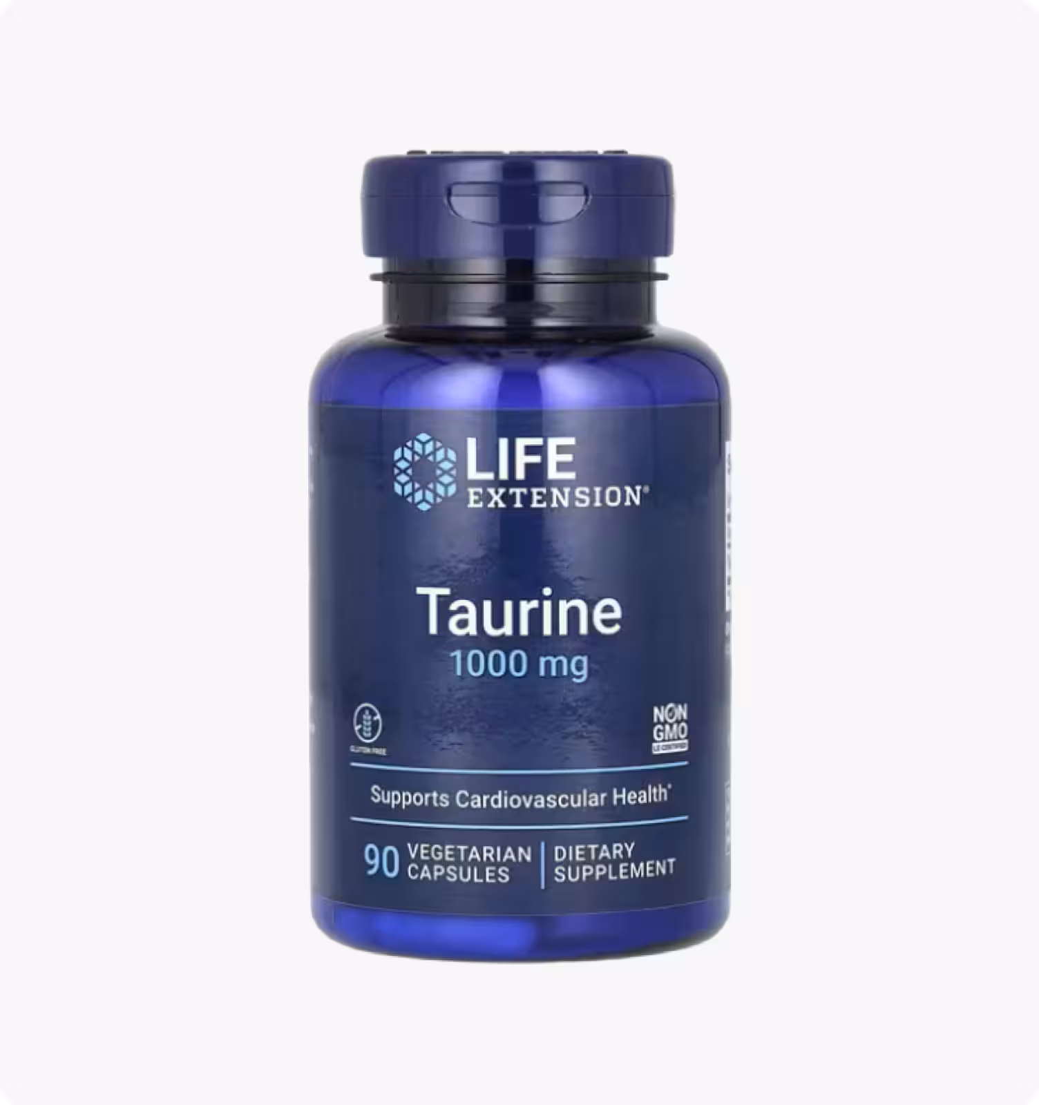 Life Extension, Таурин, 1000 мг, 90 вегетарианских капсул