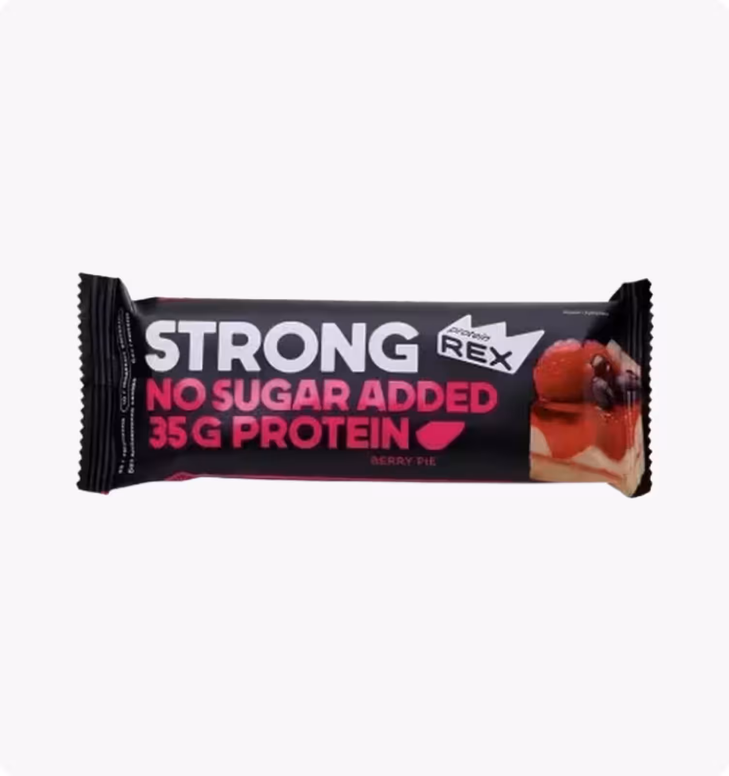 PROTEIN REX, STRONG, Батончик с высоким содержанием«Ягодный пай», 100 гр