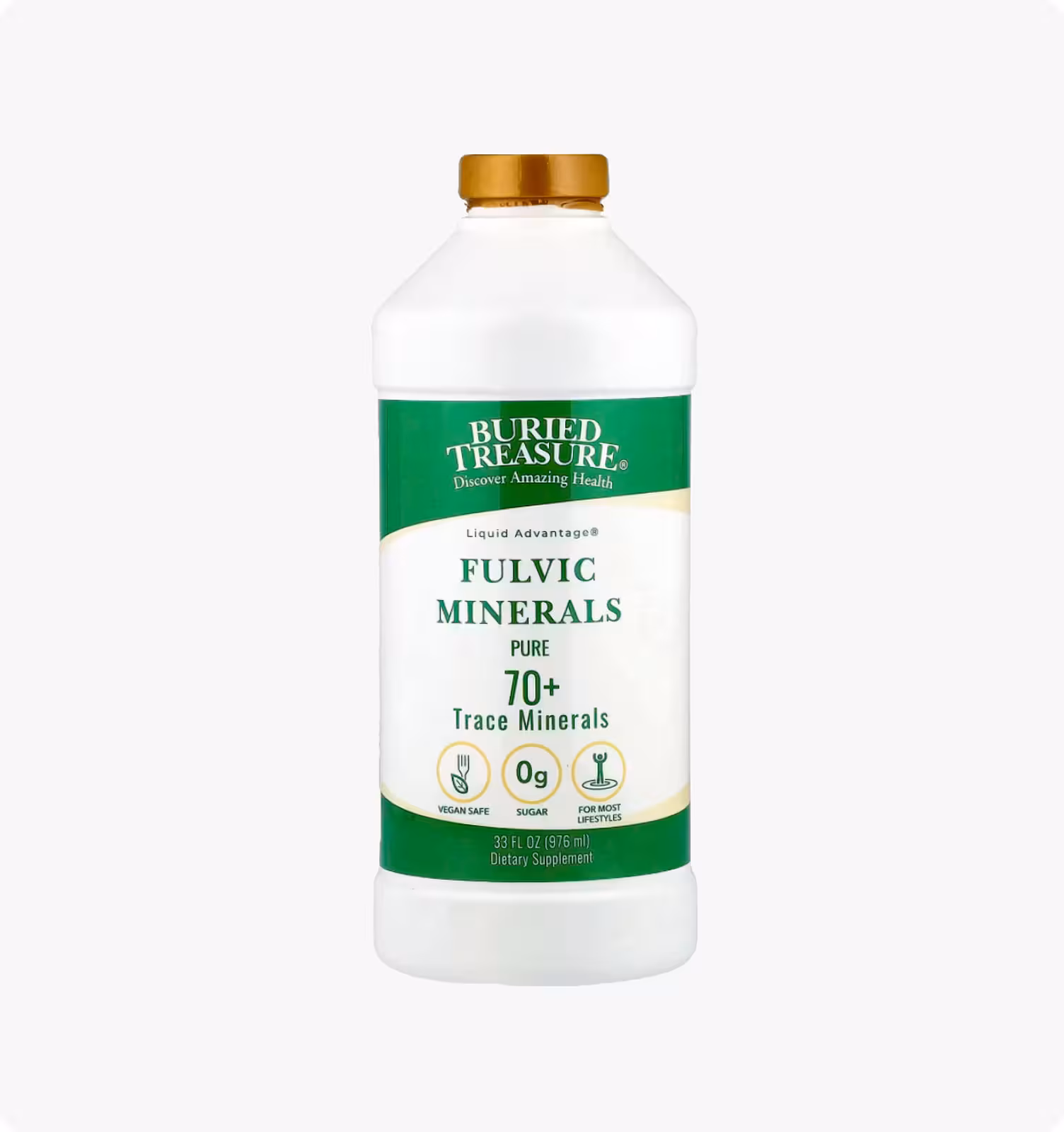 Buried Treasure, Fulvic Minerals, Вкус малины, 976 мл