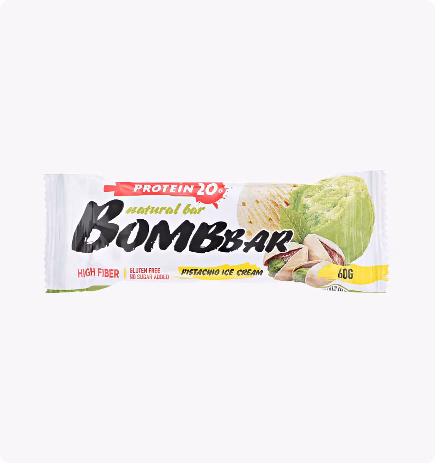 Bombbar,Батончик протеиновый "Фисташковый пломбир",60 г
