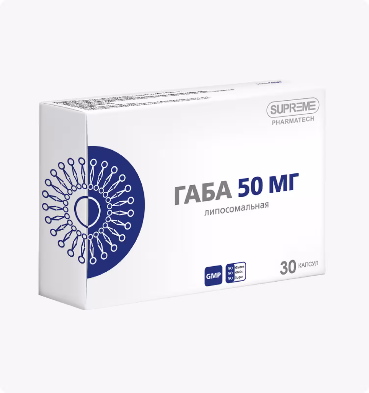 SUPREME pharmatech Габа 50 мг 30 капсул
