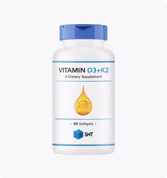 SNT, витамин D3 + K2, 90 капсул