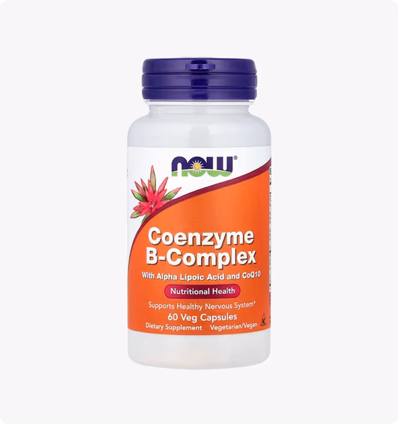 Now Foods, комплекс коферментов группы B, 60 вегетарианских капсул