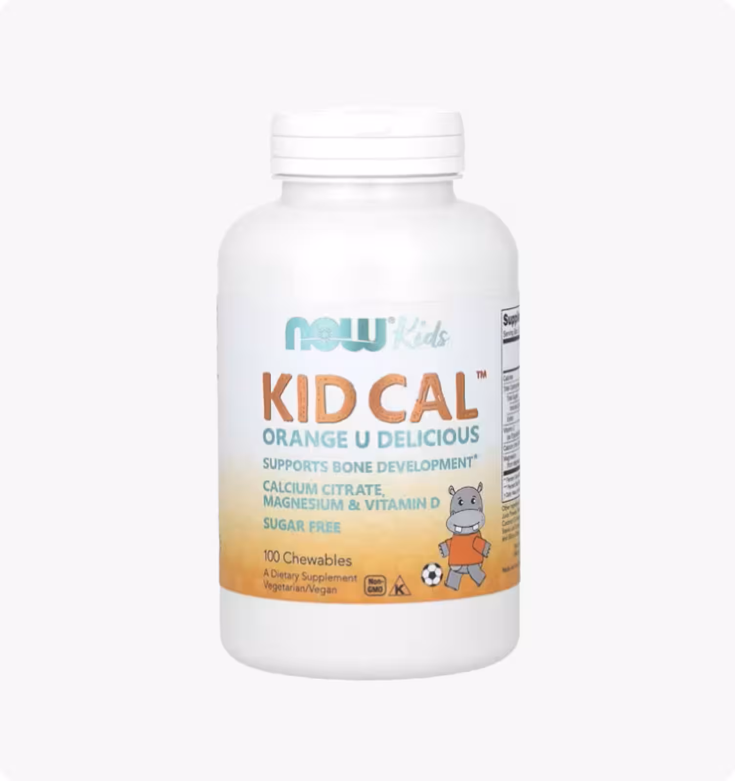NOW Foods, Kid Cal, 100 жевательных таблеток