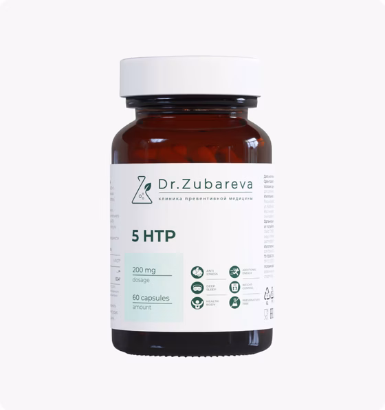 Dr.Zubareva, 5-HTP, 60 капсул