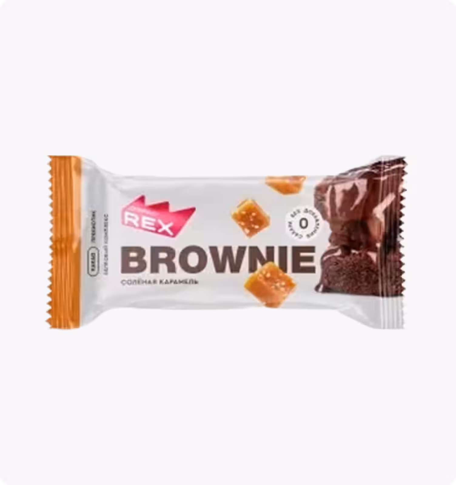 PROTEIN REX , Пирожное протеиновое "Брауни" Соленая карамель, 50г