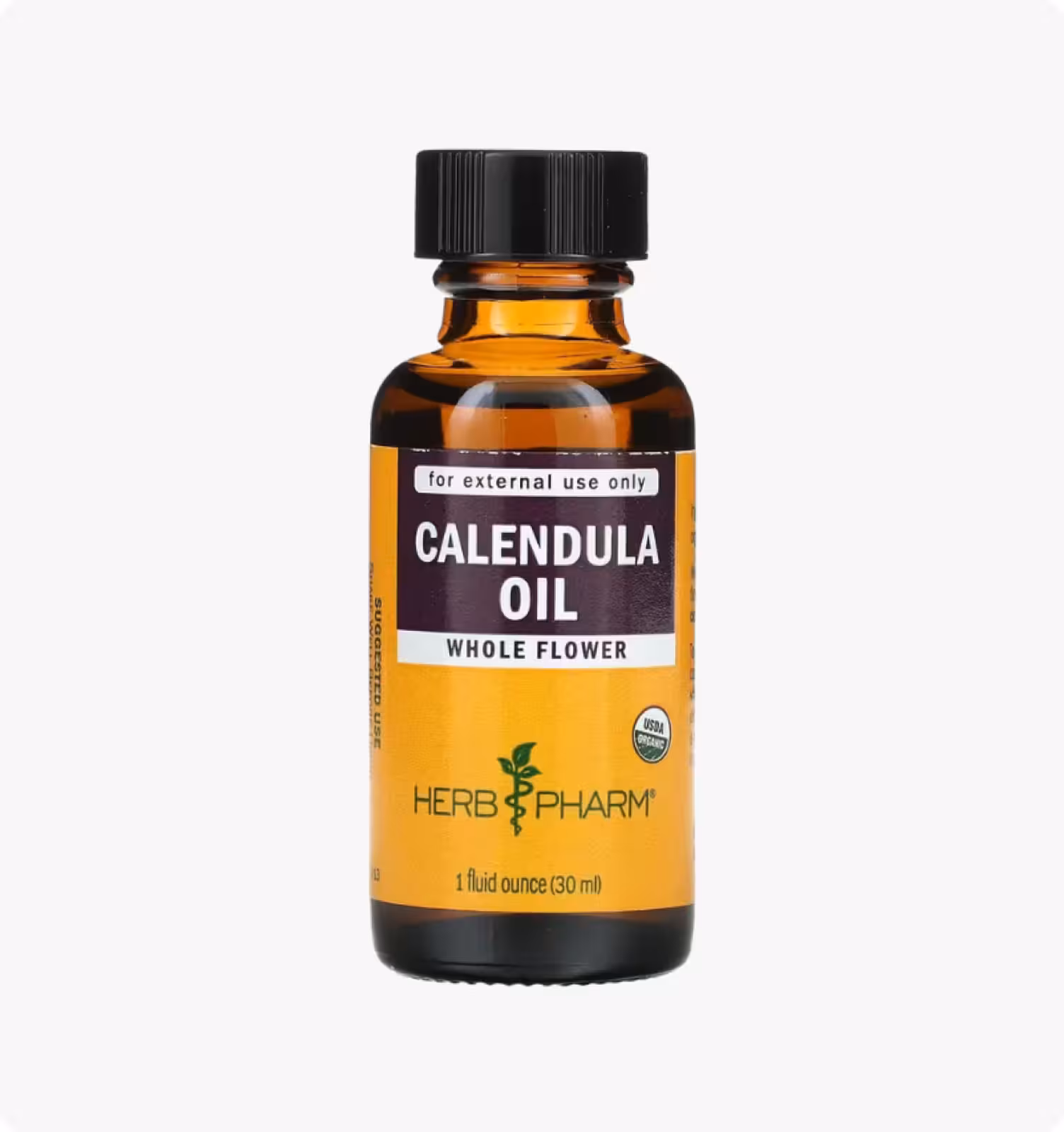 Herb Pharm, Масло календулы, 1 жидкая унция (30 мл)