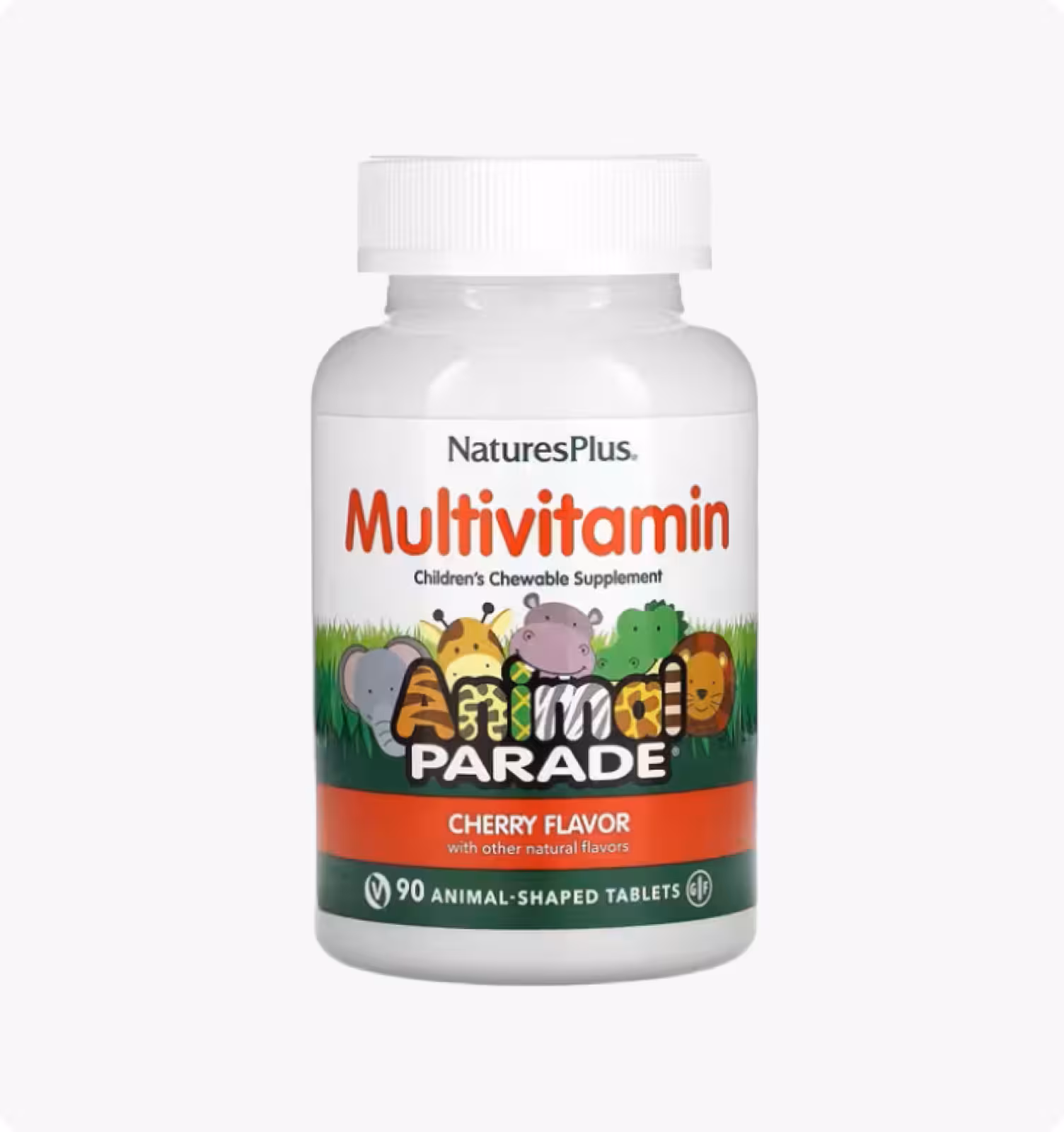 Nature's Plus, Animal Parade, Мультивитамины и минералы со вкусом апельсина, 90 таблеток