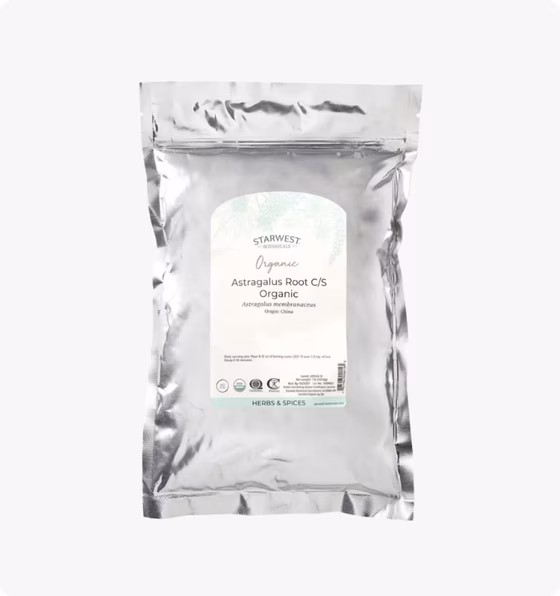 Starwest Botanicals, Корень органического астрагала C/S, 453,6 г (1 фунт)