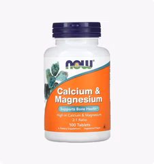 NOW Foods, Кальций и магний, 100 таблеток