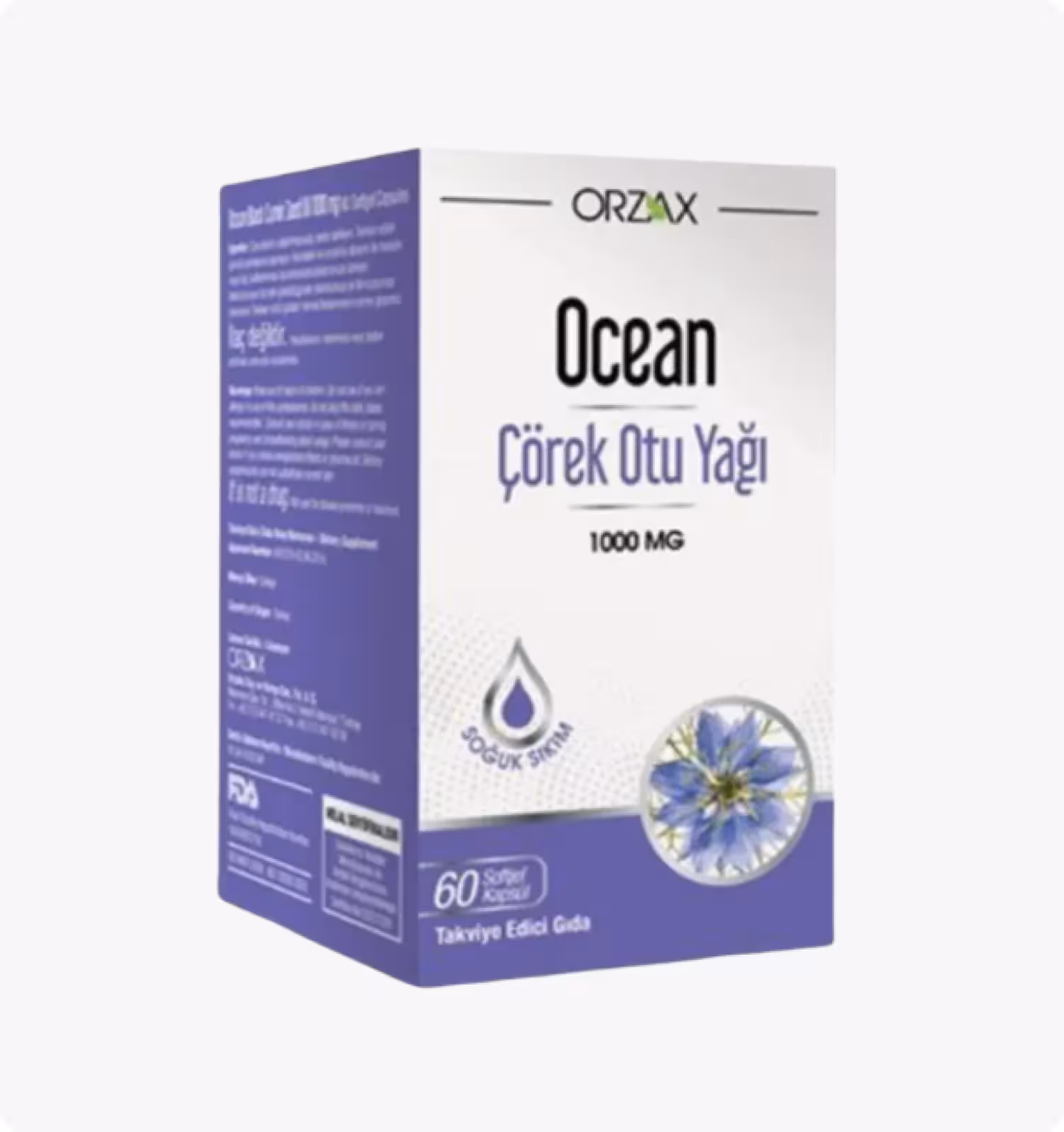 Ocean, Масло черного тмина 1000 мг, 60 мягких капсул