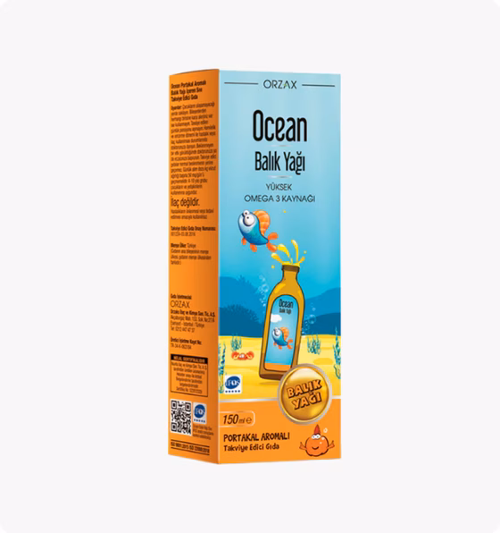 OCEAN, Сироп Омега-3 "Апельсин", 150мл