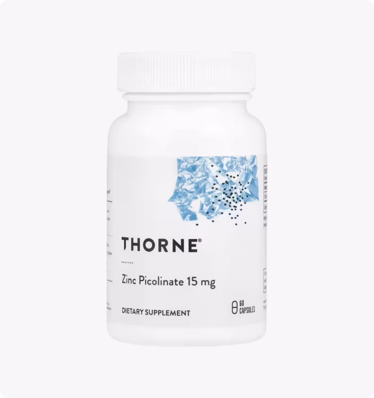 Thorne Research, Пиколинат цинка, 15 мг, 60 капсул