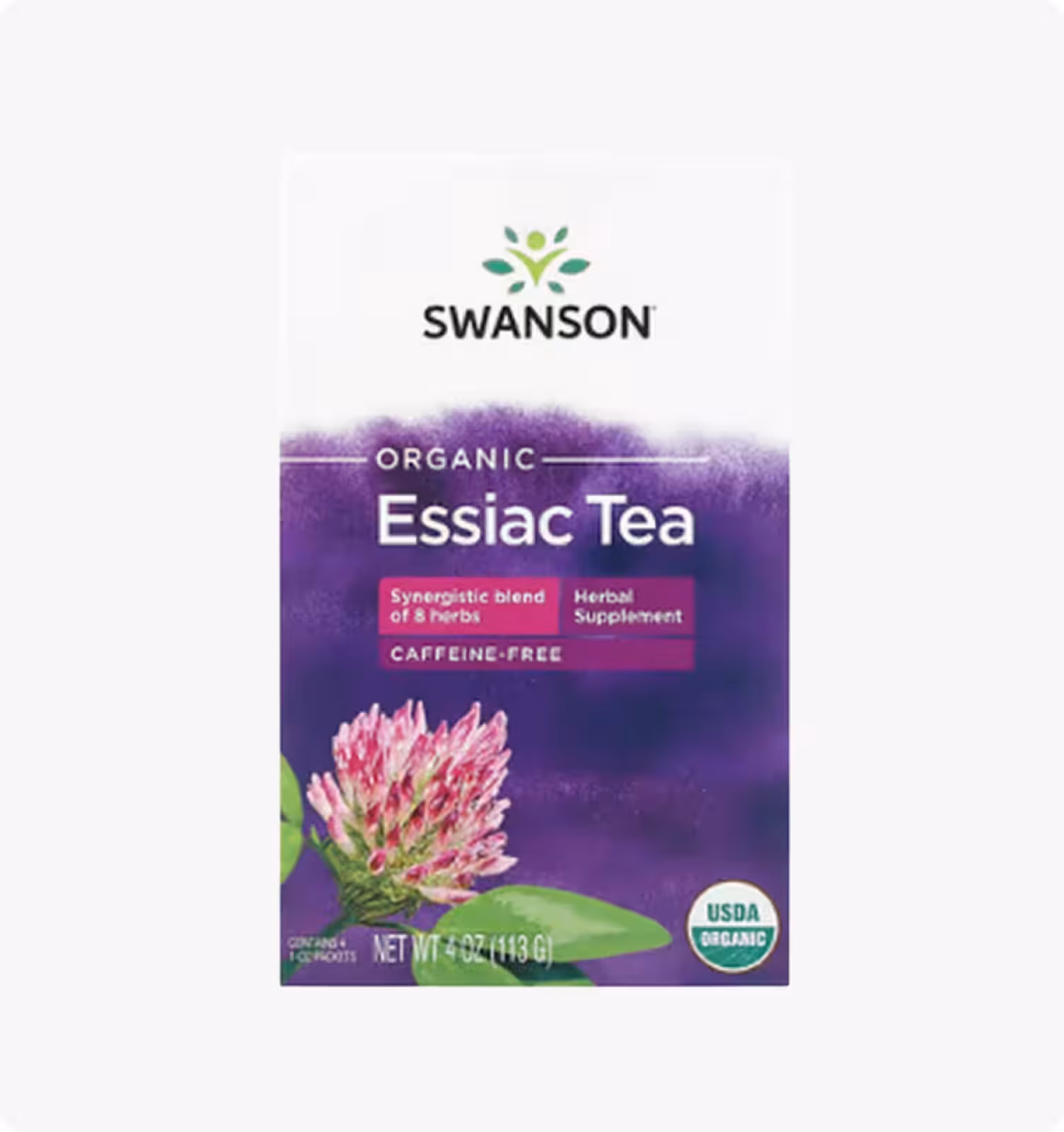 Swanson, Органический чай Essiac, без кофеина, 4 пакетика по 28 г (1 унция)