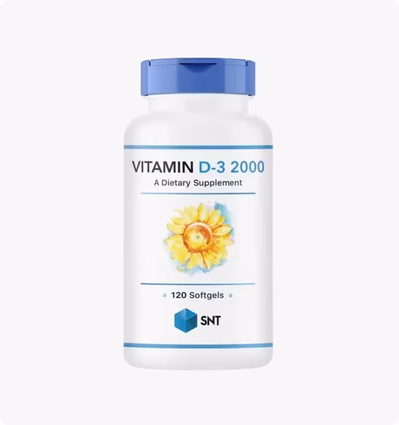 SNT, Витамин D3 2000 IU, 120 капсул