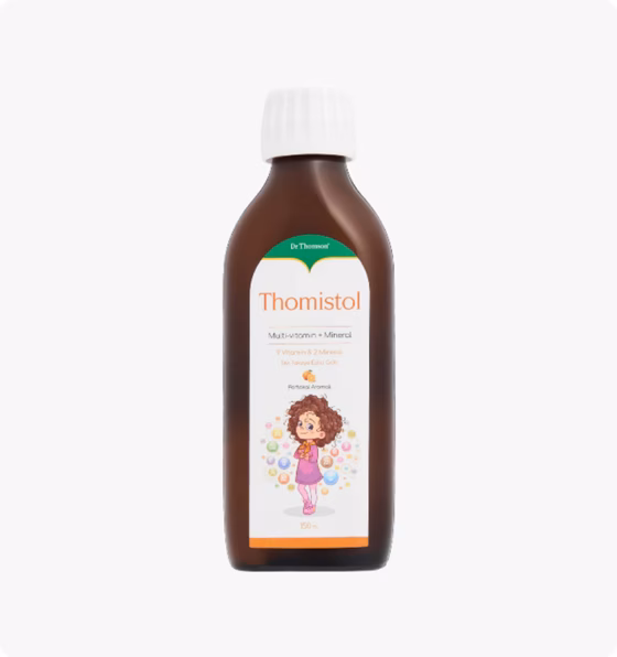 Dr. Thomson, Thomistol мультивитамины и минералы для детей со вкусом апельсина в форме сиропа, 150 м