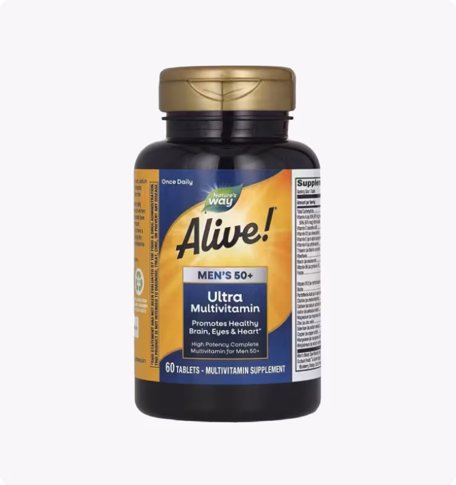 Nature's Way, Alive! комплекс суперэффективных мультивитаминов для мужчин 50+, 60 табл