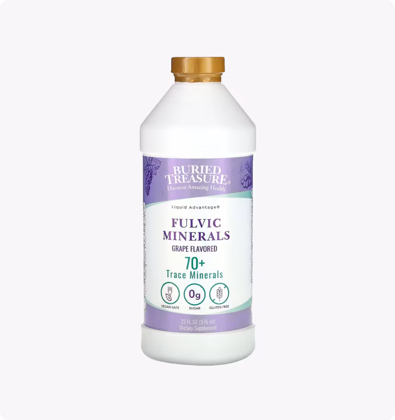 Buried Treasure, Fulvic Minerals, Вкус винограда, 976 мл