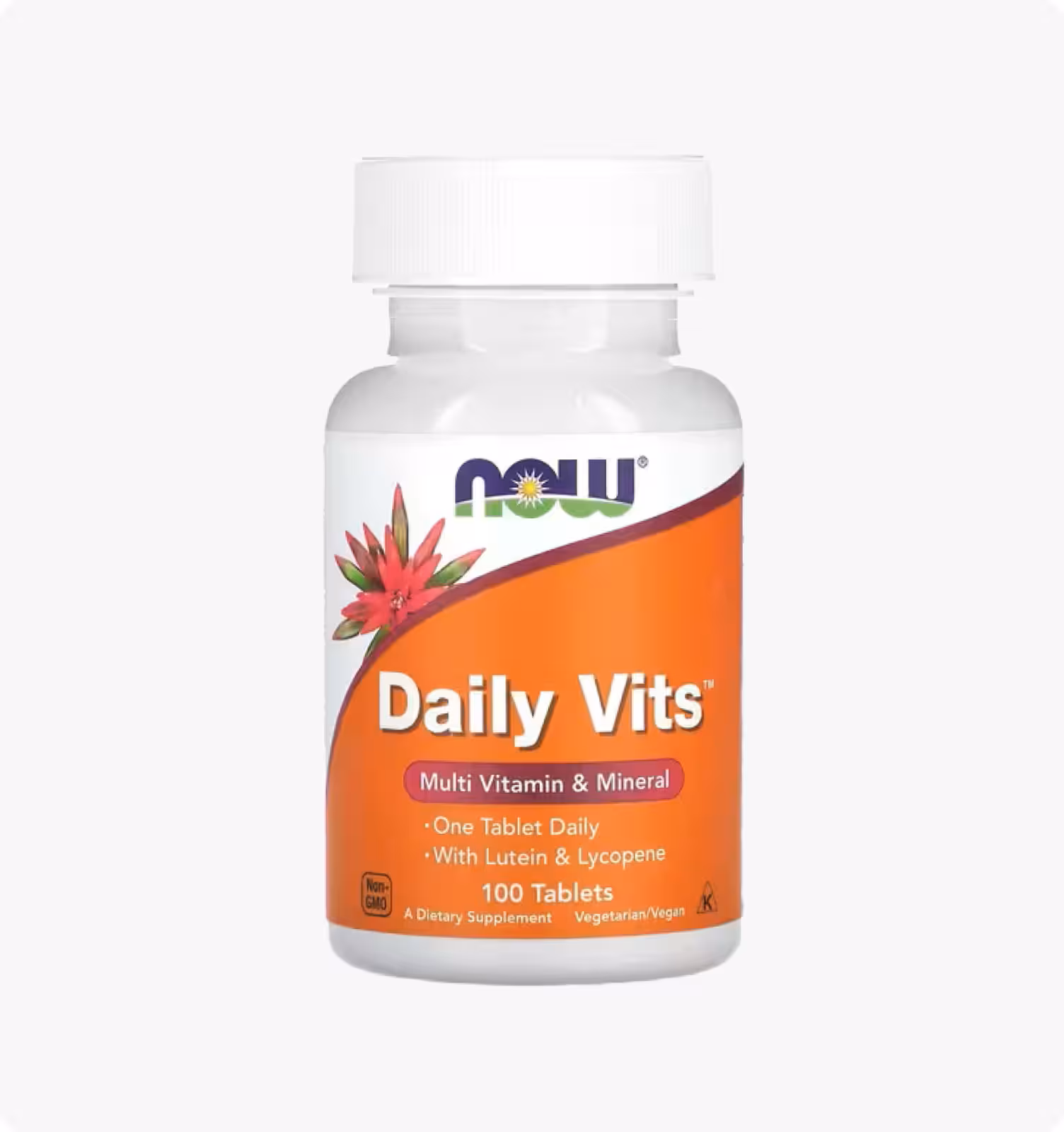 NOW Foods, Daily Vits, Multi Vitamin & Mineral with Lutein & Lycopene, 100 Tablets