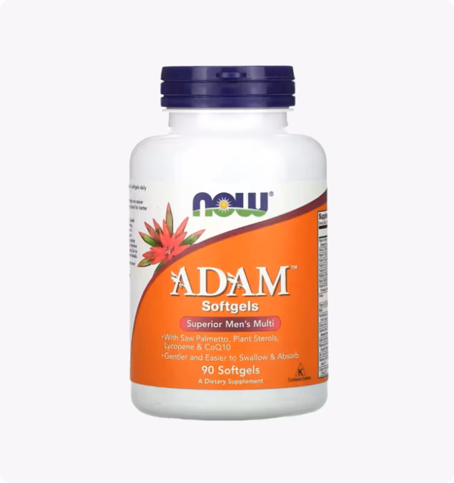 NOW Foods, ADAM, высококачественный мультивитаминный комплекс для мужчин, 90 мягких капсул