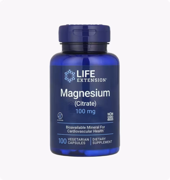 Life Extension, магний в капсулах, 500 мг, 100 вегетарианских капсул