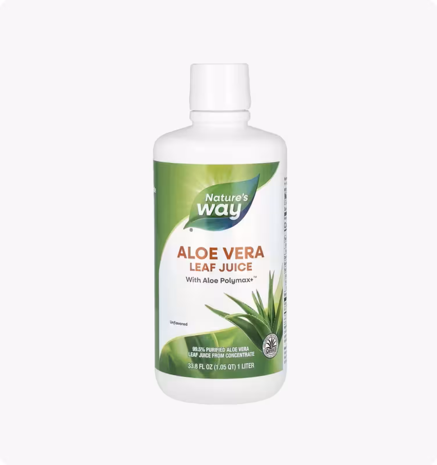 Nature's Way, алоэ вера, сок из листьев, 1 л (33,8 жидк. унции)