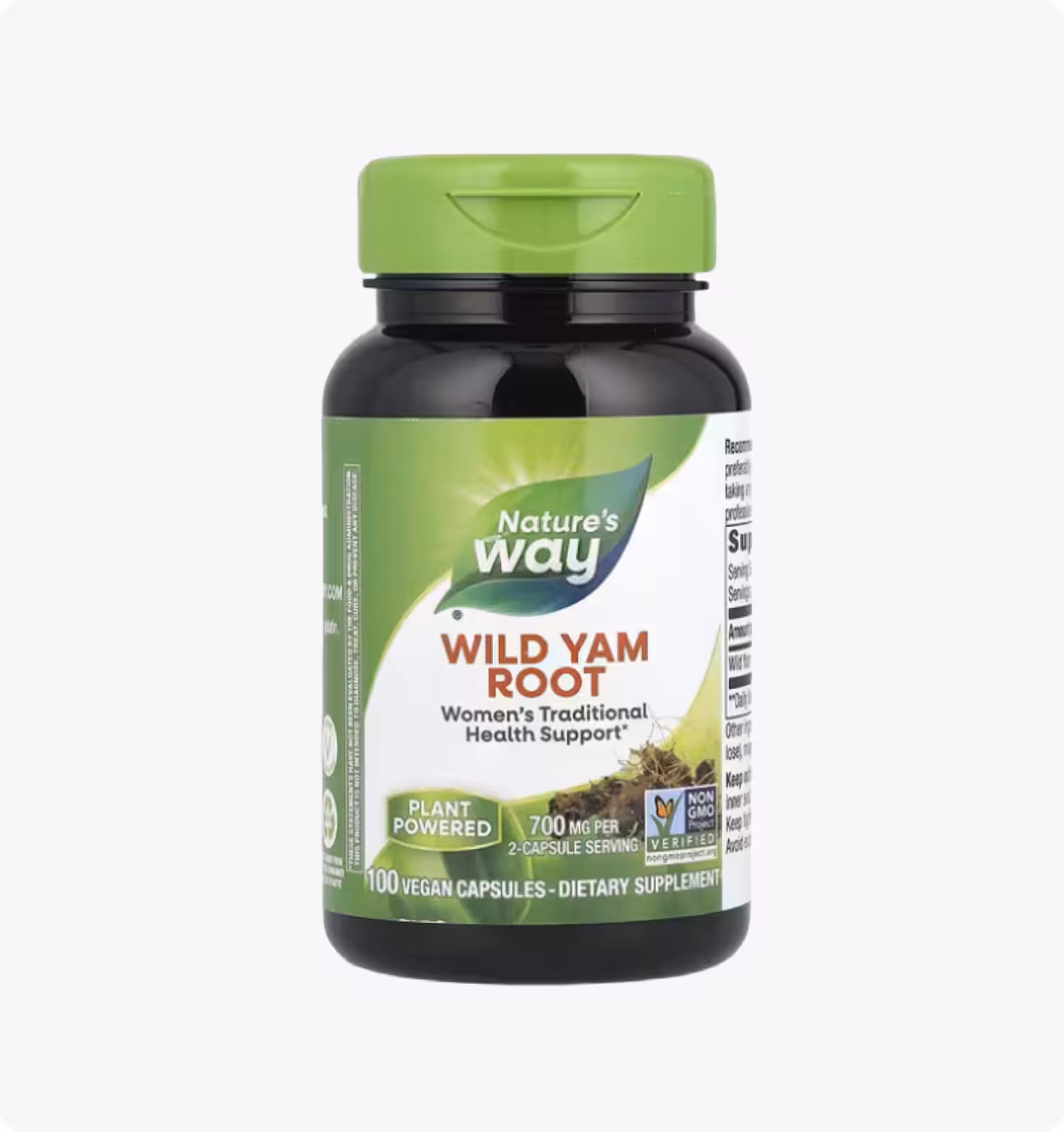 Nature's Way, Корень дикого ямса, 850 мг, 100 веганских капсул