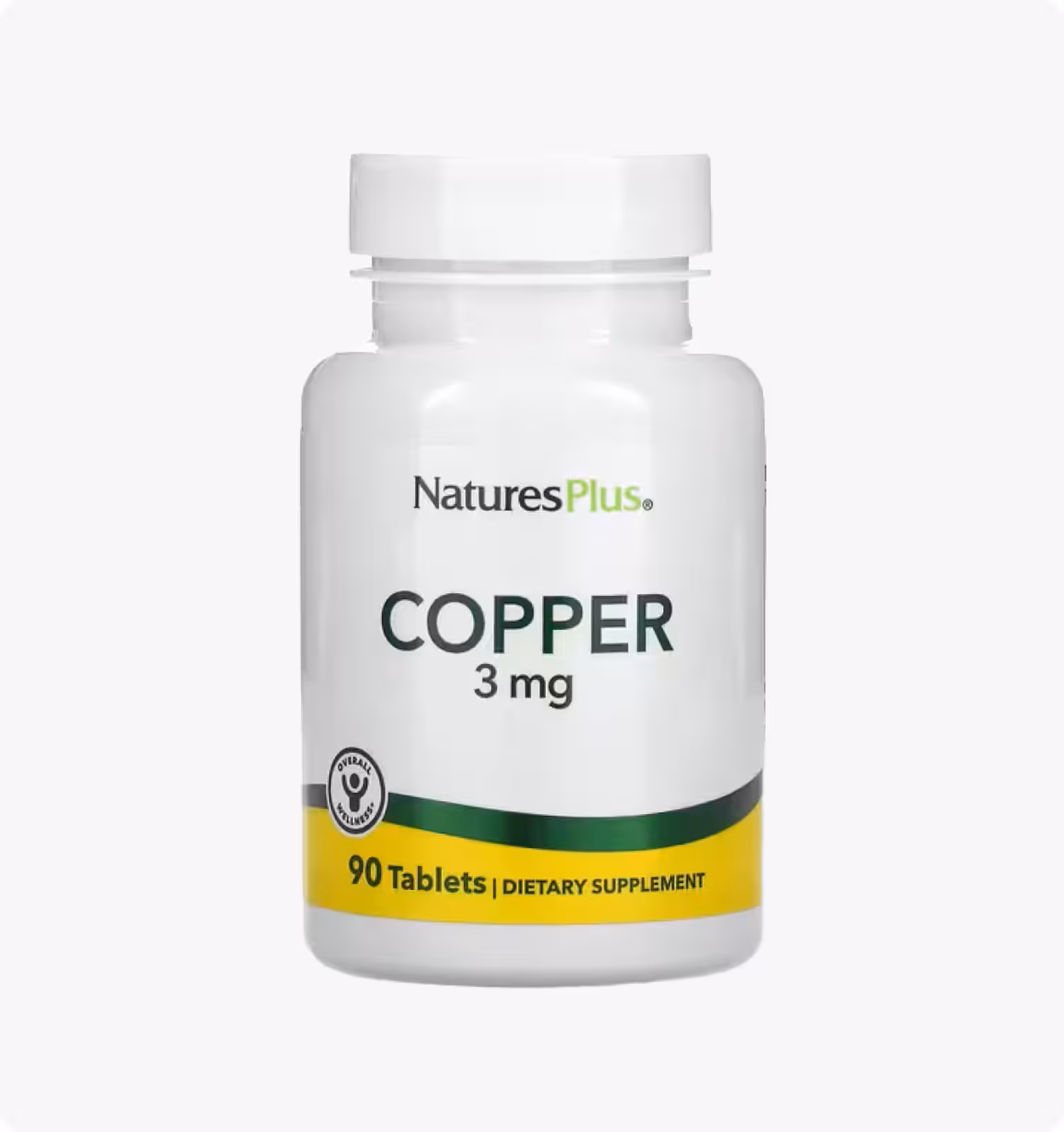 Nature's Plus, Медь, 3 мг, 90 таблеток