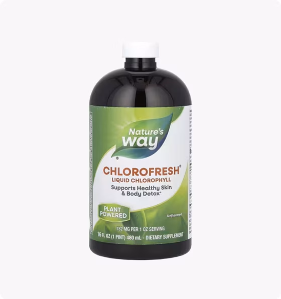 Nature's Way, Chlorofresh, жидкий хлорофилл, без добавок, 480 мл (16 жидк. унций)