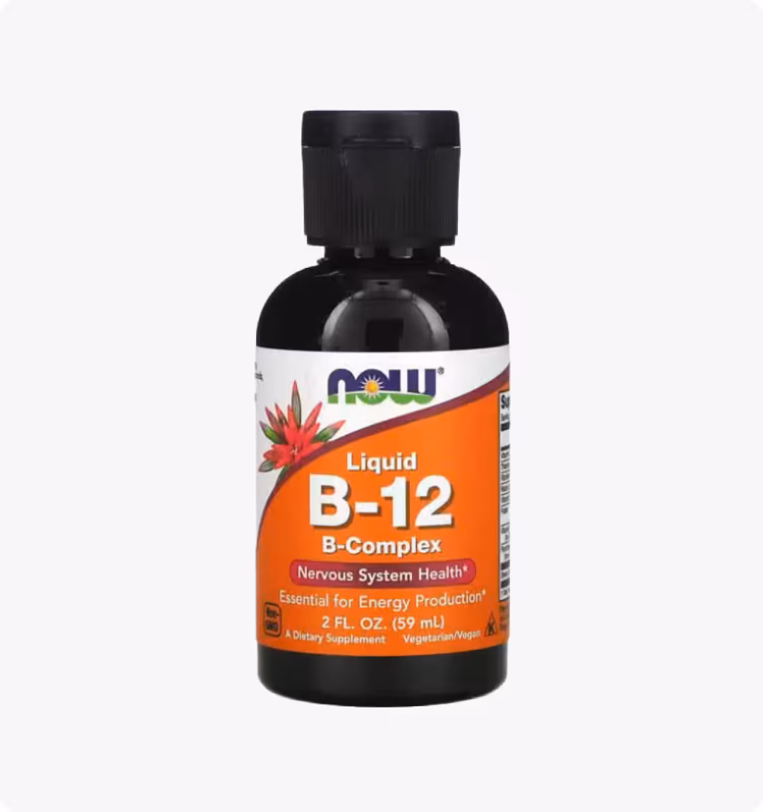 NOW Foods, Жидкий B-12, B-комплекс, 2 жидк. унц. (59 мл)