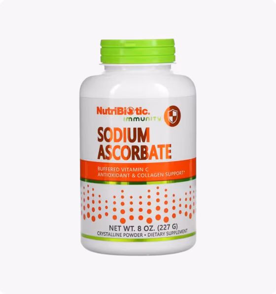 NutriBiotic, Immunity, аскорбат натрия, кристаллический порошок, 227 г (8 унций)