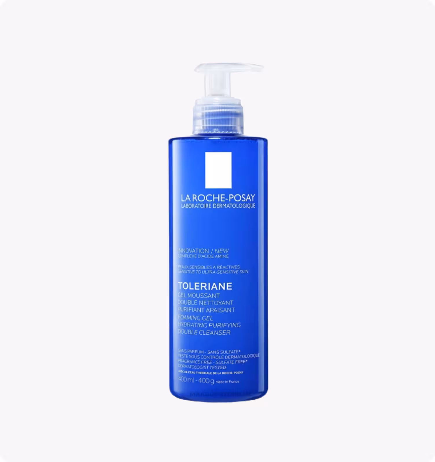 LA ROCHE-POSAY, Toleriane, Гель-пенка очищающая для лица двойного действия, 400 м