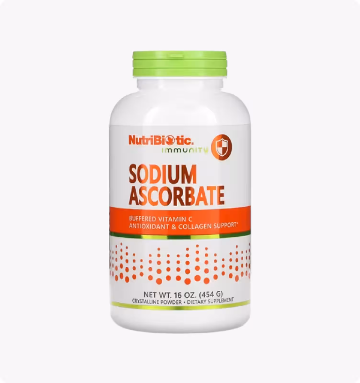 NutriBiotic, Immunity, аскорбат натрия, кристаллический порошок, 454 г