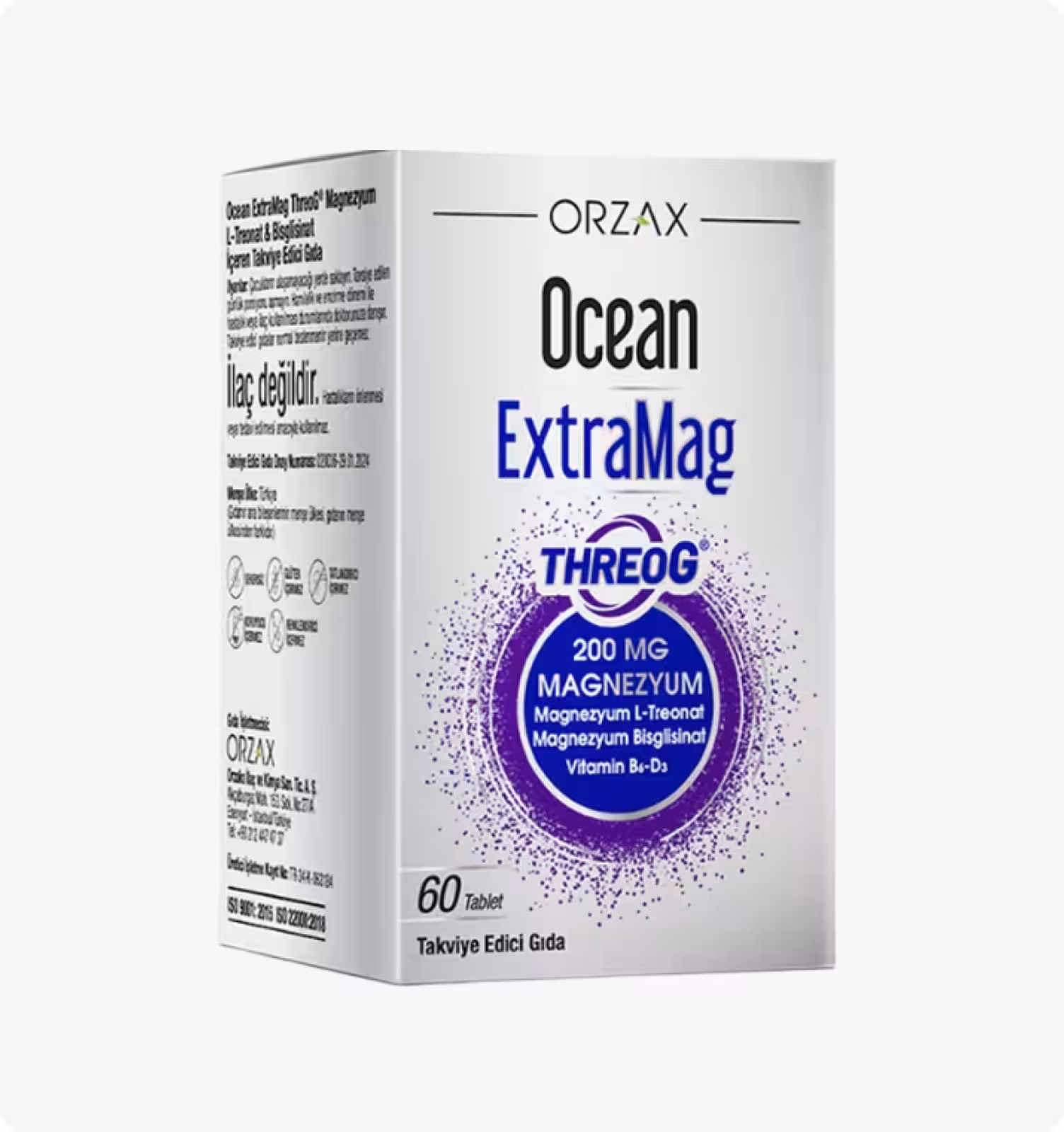 Ocean, ExtraMag Threog Магний, 60 таблеток