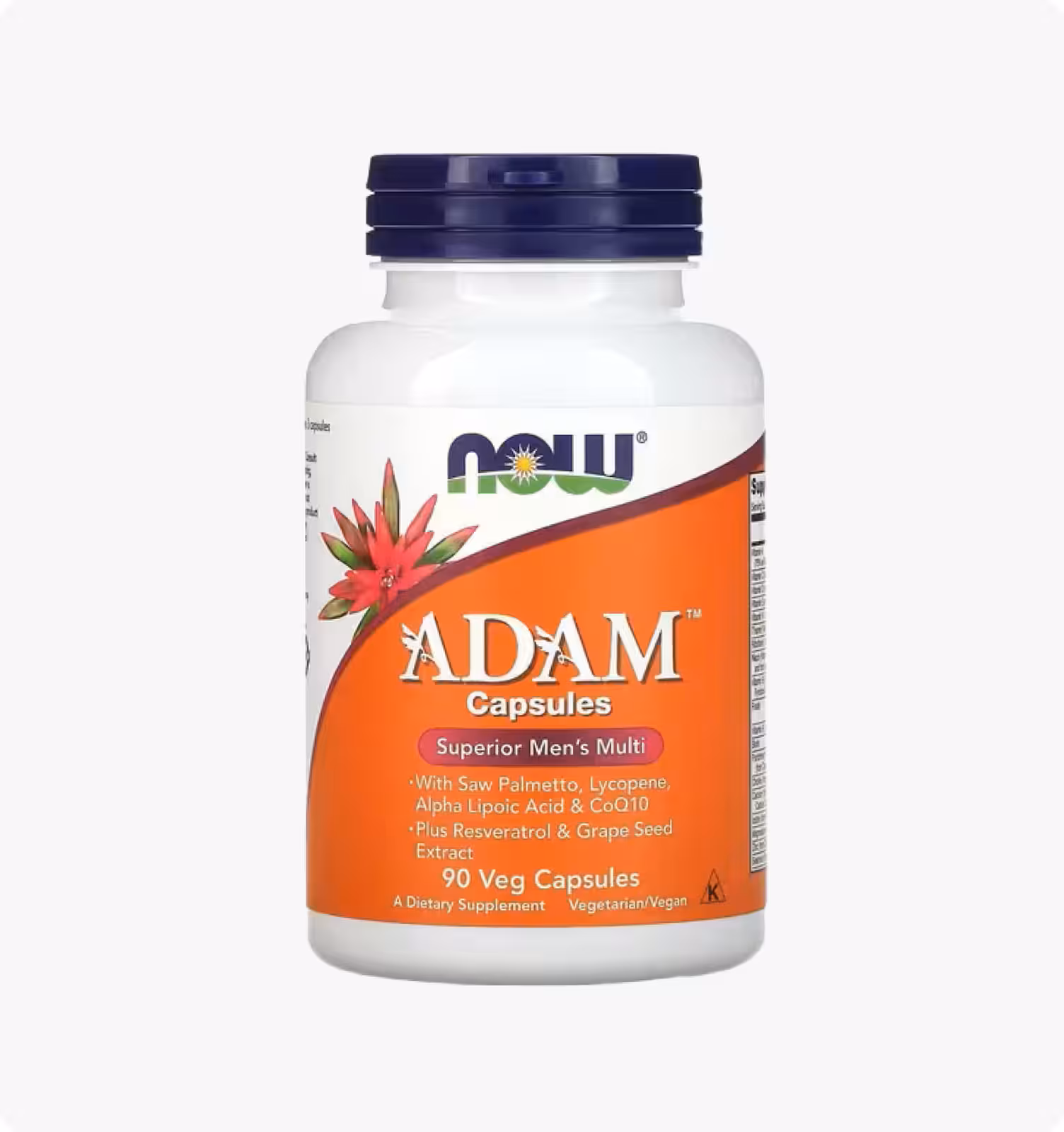 NOW Foods, ADAM, превосходные мультивитамины для мужчин, 90 растительных капсул