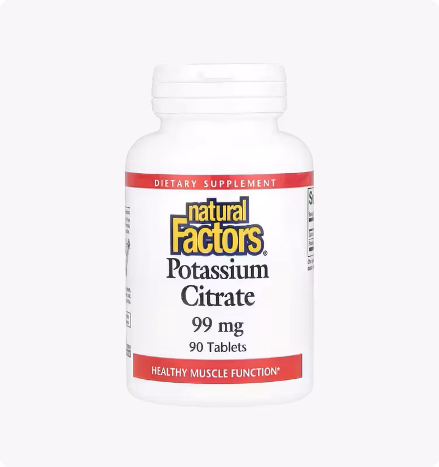 Natural Factors, цитрат калия, 99 мг, 90 таблеток