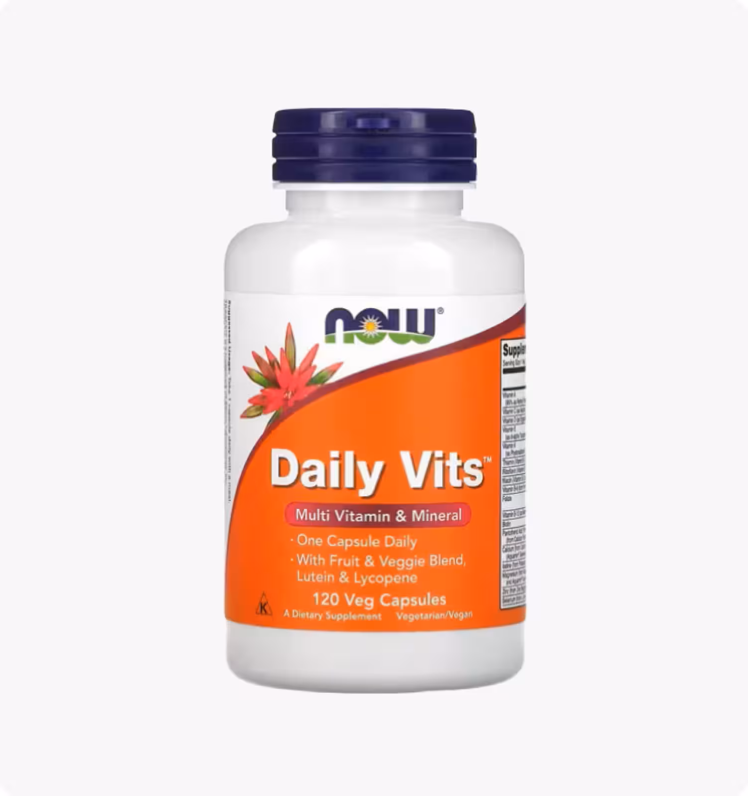 NOW Foods, Daily Vits, мультивитамины и микроэлементы, 120 вегетарианских капсул