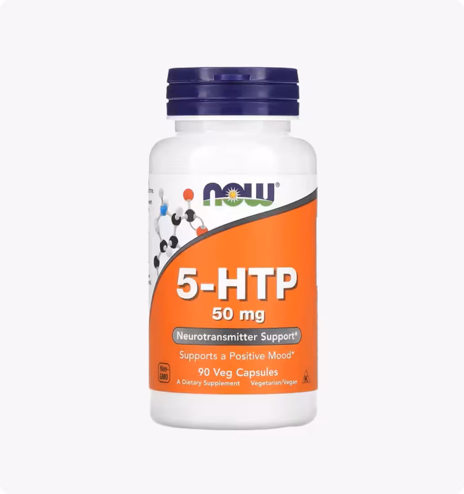 NOW Foods, 5-гидрокситриптофан, 50 мг, 90 растительных капсул